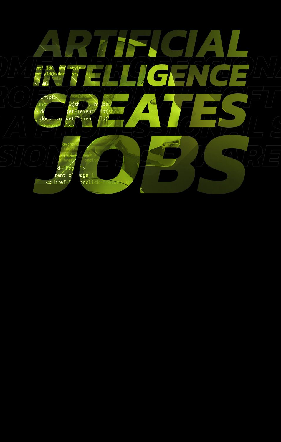 How does Artificial intelligence create jobs?
